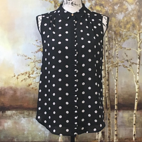 Elle Tops - NWT ELLE semi-sheer buttoned blouse